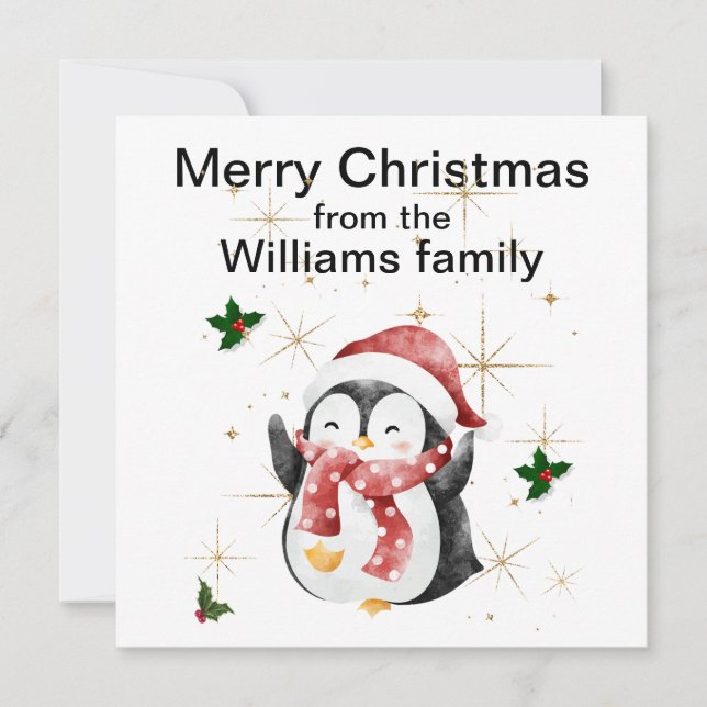 Flat Holiday Card (Front)