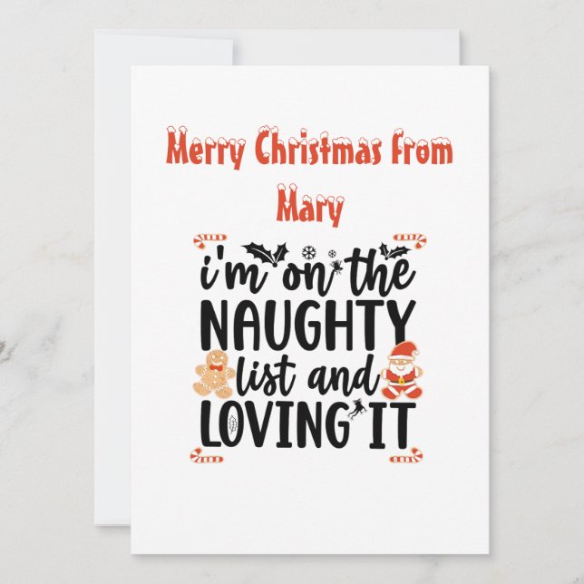 Flat Holiday Card (Front)