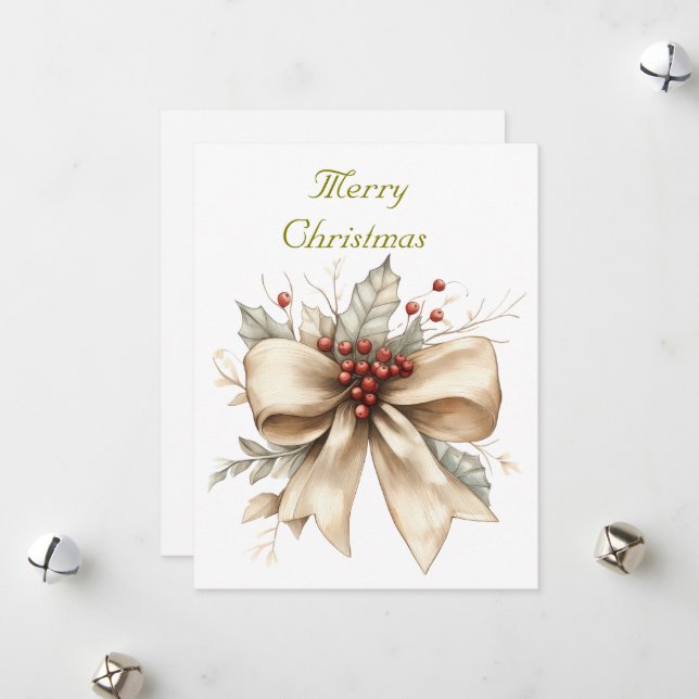 Flat holiday card  (Front/Back In Situ)