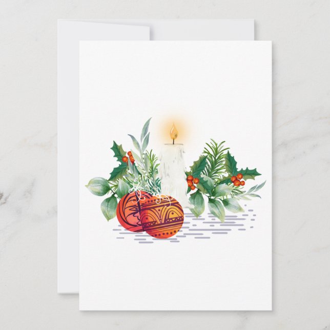 Flat  Holiday Card (Front)