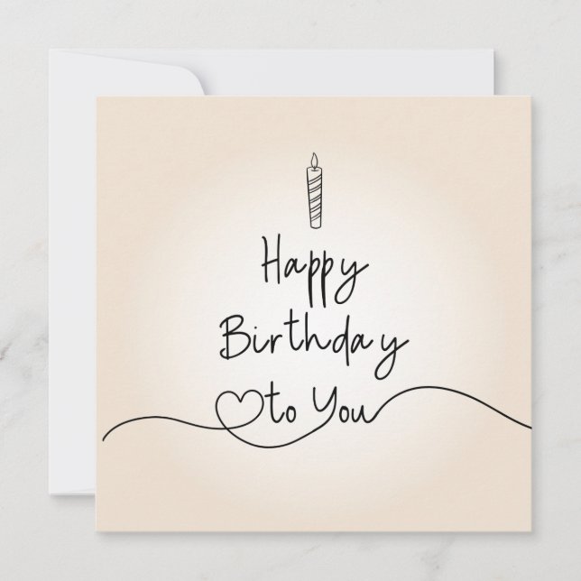 Flat Holiday Card (Front)