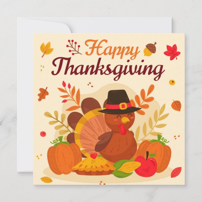 Flat Holiday Card (Front)