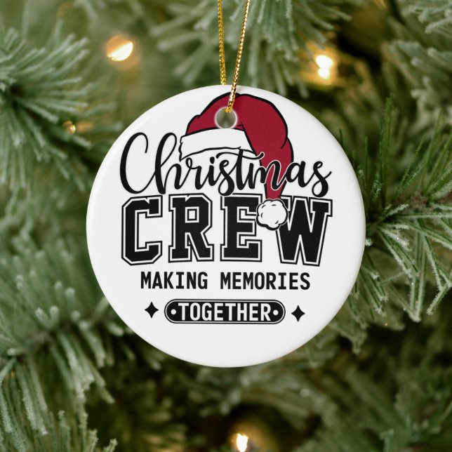 FLAT HOLIDAY CARD CERAMIC ORNAMENT (Tree)