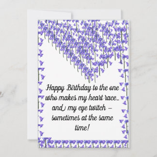 Flat Holiday Card, Funny Romantic Birthday Cards,  Card