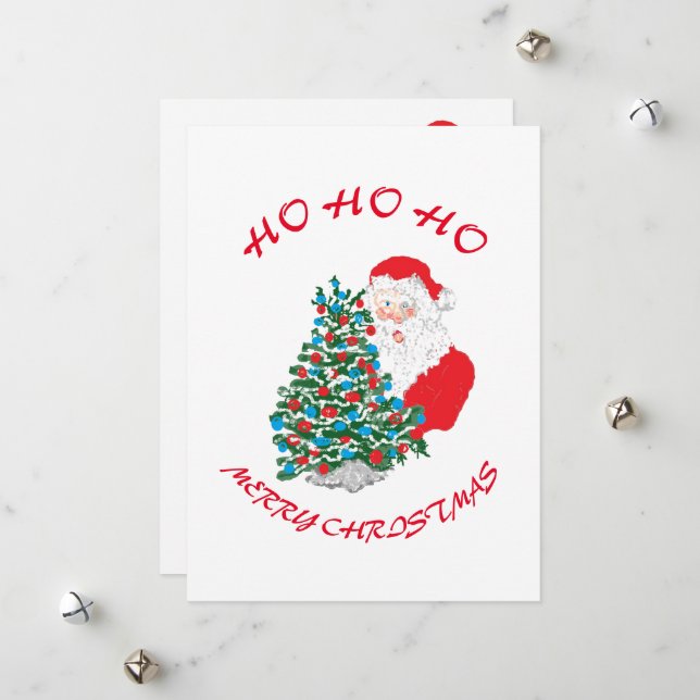 Flat Holiday Card : Merry Christmas (Front/Back In Situ)