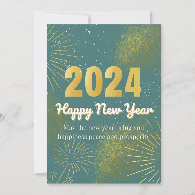 Flat Holiday Card | Perfect for the New Year (Front)