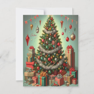 Flat Holiday Card, Size: 4.25" x 5.5", Paper: Matt
