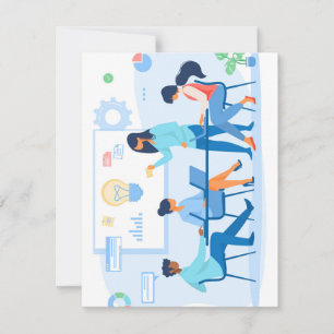 Flat Holiday Card, Size: 4.25" x 5.5", Paper: Matt Card