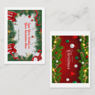 Flat Holiday Card, Size: 4.25" x 5.5", Paper: Matt Card