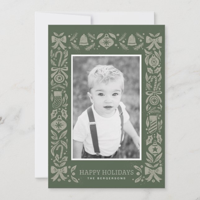 Flat Holiday Card, Size: 4.25" x 5.5", Paper: Matt Card (Front)