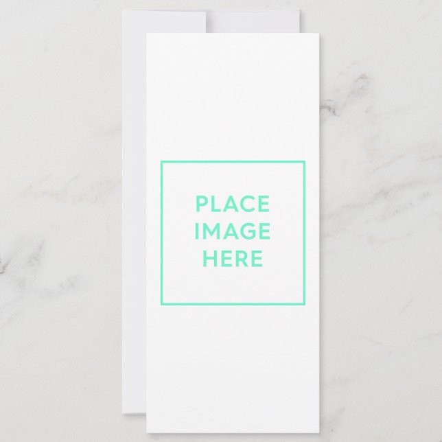 Flat Holiday Card, Size: 4" x 9.25" Card (Front)
