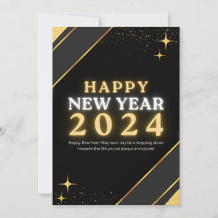 Flat Holiday Cards   Happy New Year 2024