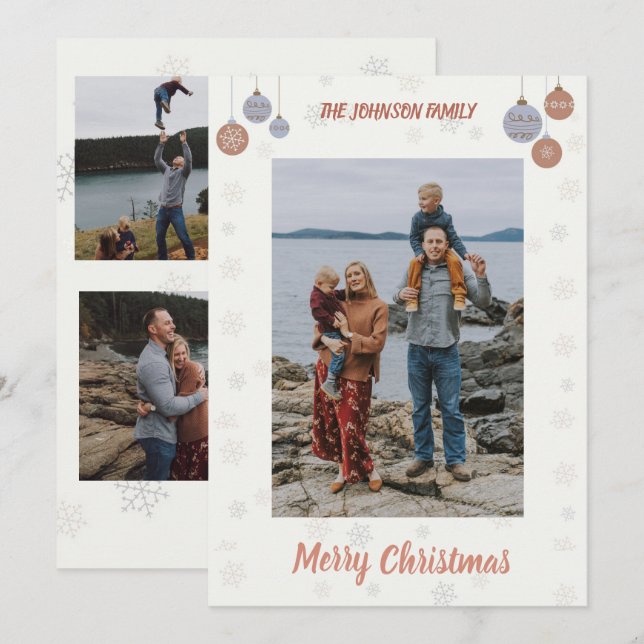 Flat Holiday Photo Card (Front/Back)