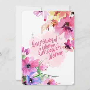 Flat international women’s day card