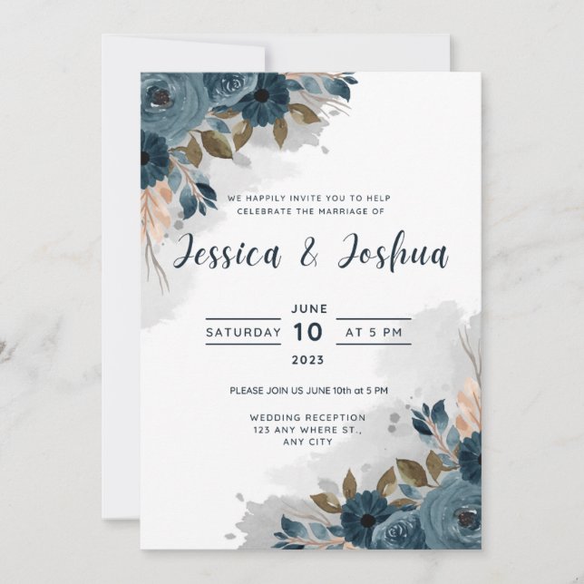 Flat Invitation, Size: 5" x 7", Paper: Matte, Enve Invitation (Front)