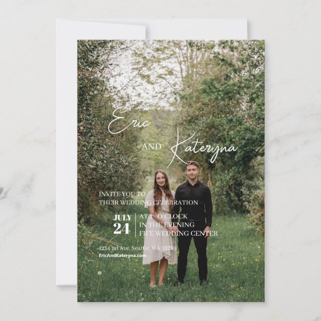 Flat Invitation, Size: 5" x 7", Paper: Matte, Enve Invitation (Front)