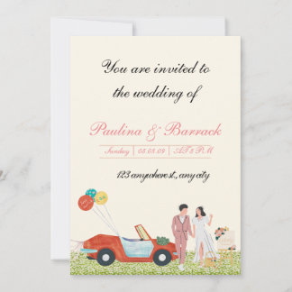 Flat Invitation, Size: 5" x 7", Paper: Matte, Enve Invitation