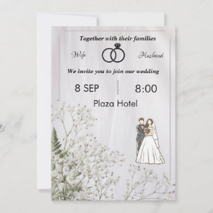 Flat Invitation, Size: 5" x 7", Paper: Matte, Enve Invitation