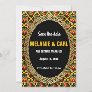 Flat Kante Save The Date Card