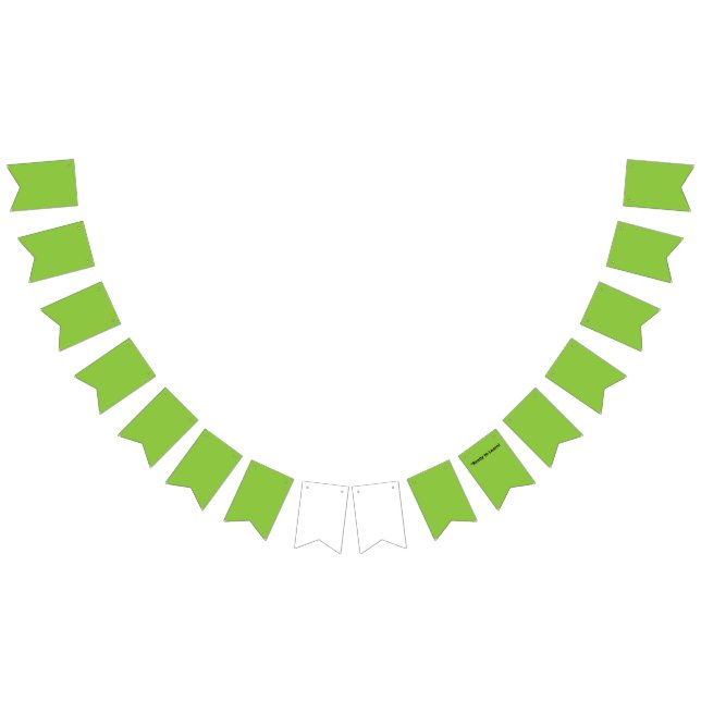 Flat Lime Green Background – School Texture Bunting Flags (All)