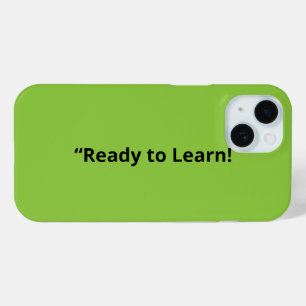 Flat Lime Green Background – School Texture iPhone 15 Case