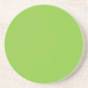 Flat Lime Green Background – School Texture Coaster