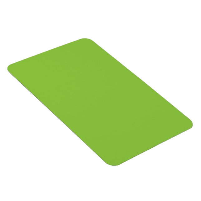 Flat Lime Green Background Texture  Magnet (Right Side)