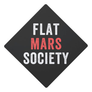 flat mars society graduation cap topper
