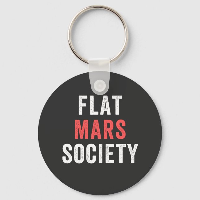 flat mars society keychain (Front)
