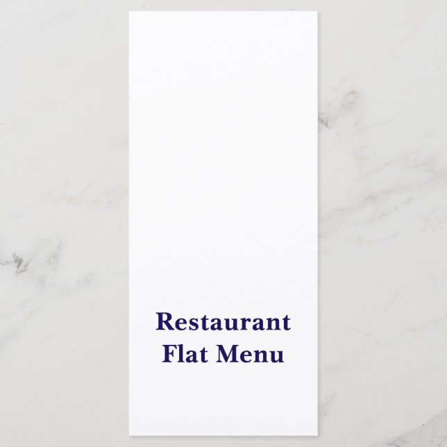 Flat Menu (Front)