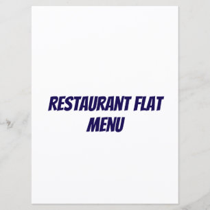 Flat Menu