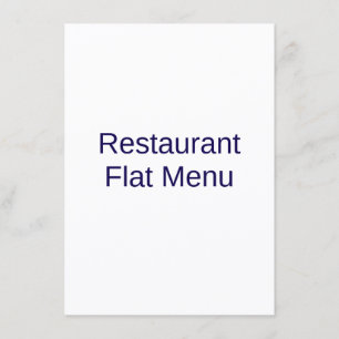 Flat Menu