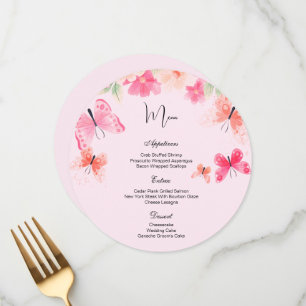 Flat Menu Card