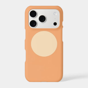 Flat Minimalist Moon Phase Phone Case - Warm Terra