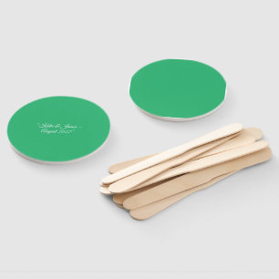 Flat Mint Green Background – Wedding Design Hand Fan