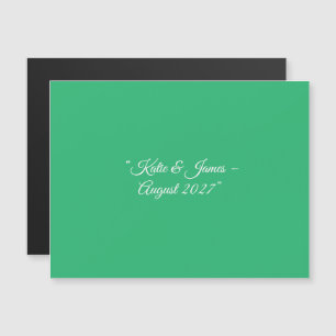 Flat Mint Green Background – Wedding Design Magnetic Invitation