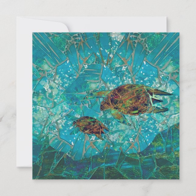 Flat Mosaic Card and Envelope (Front)