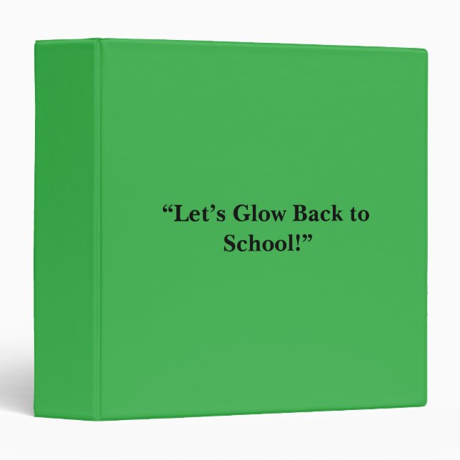 Flat Neon Green Background – School Texture Binder (Front/Spine)