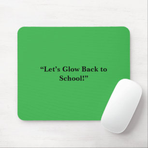 Flat Neon Green Background – School Texture Mouse Pad