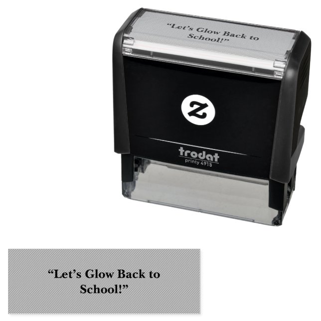 Flat Neon Green Background – School Texture Self-inking Stamp (In Situ)
