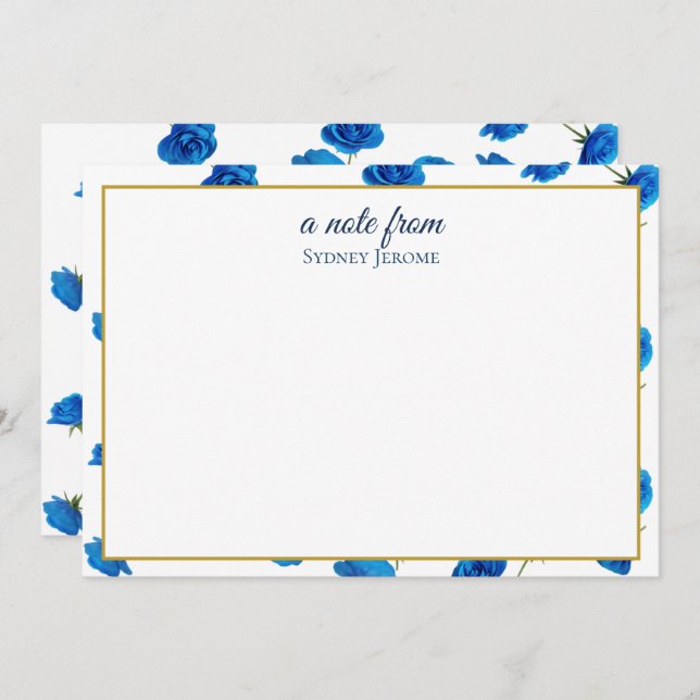 Flat Note Card (Front/Back)
