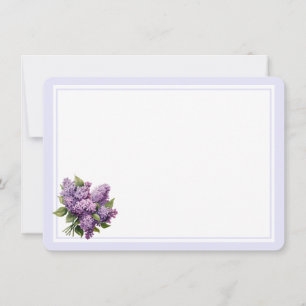 Flat Note Card-Lilacs Card