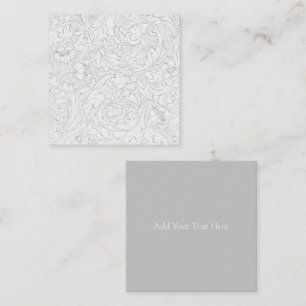 FLAT NOTE-CARD : WILLIAM MORRIS : FLORAL PATTERN CARD