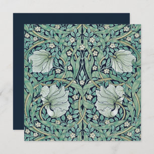 FLAT NOTE CARD : WILLIAM MORRIS : PIMPERNEL