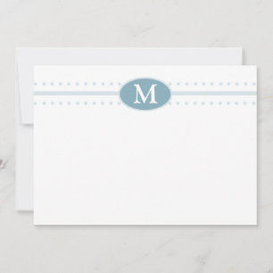 Flat Notecard Monogram