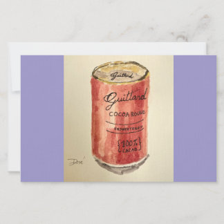 Flat Notecard Stationery Cocoa