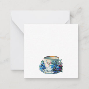 FLAT NOTECARD : VINTAGE TEACUP
