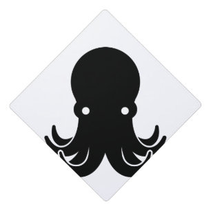 Flat Octopus Graduation Cap Topper