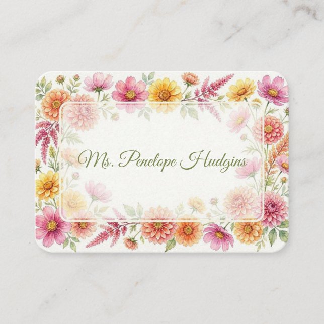 Flat Place Card (Front)