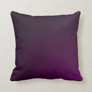 Flat Purple Crushed Velvet Plush Throw Pillow